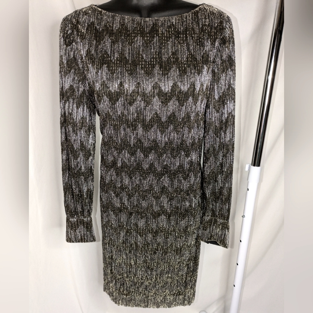 Banana Republic Metallic Dress | Elegant Shimmer